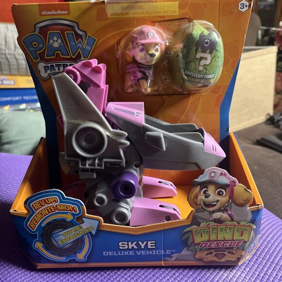 nickelodeon PAW PATROL SKY DELUXE VEHICLE, DINO RESCUE - Picture 1 of 6